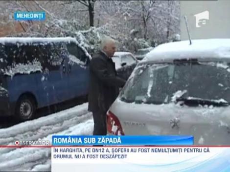Iarna a venit in forta! Romania a fost acoperita de zapada