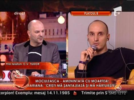 Vadim Tudor: "Ii pun la dispozitie Marianei Moculescu un avocat"