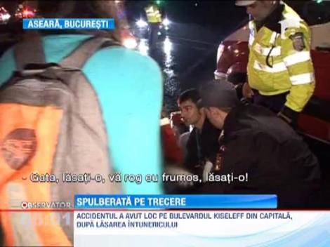 O tanara a fost la un pas sa-si piarda viata pe o trecere de pietoni de pe Bulevardul Kiseleff