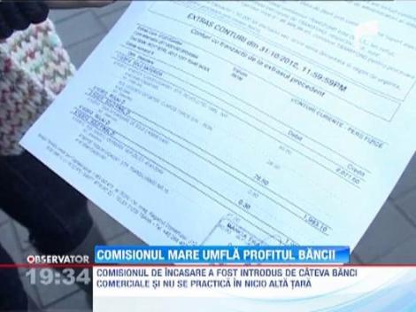 Bancile din Romania percep comision de incasare
