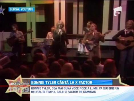 Bonnie Tyler, cea mai buna voce feminina din toate timpurile, incinge, sambata, scena la X Factor!!!