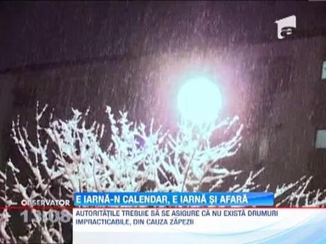 Mosul le-a adus romanilor cod galben de ninsori si vant. Comandamentele de iarna, activate