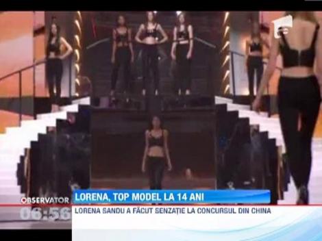 Lorena Sandu, top model la 14 ani