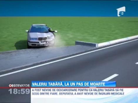 Fostul sef de la Agricultura, Valeriu Tabara, a intrat cu masina intr-un pod!