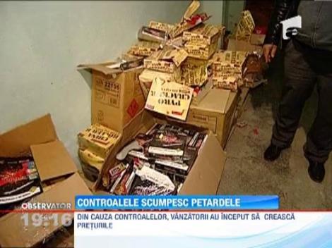 Comerciantii care vand petarde au impanzit pietele