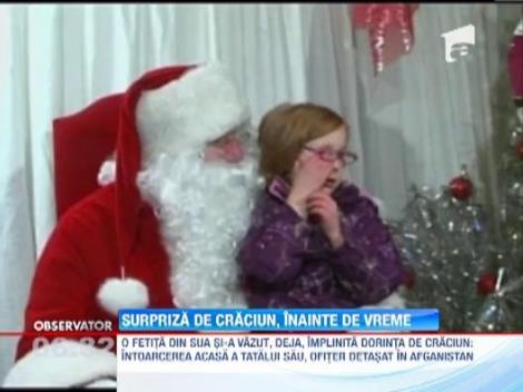 Mos Craciun a implinit, inainte de termen, dorinta unei fetite de 5 ani din Statele Unite