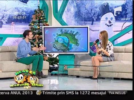 Frumoasa Anya a intrat in spiritul sarbatorilor de iarna