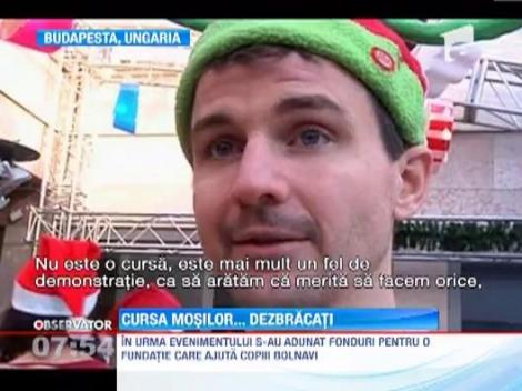 Cursa Mosilor Craciuni dezbracati