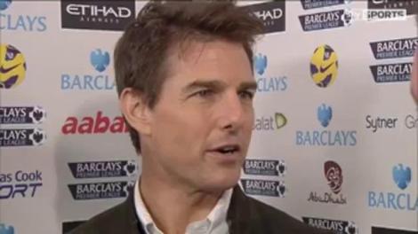 VIDEO! Tom Cruise a fost la derbyul City-United. N-a inteles nimic!