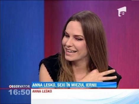 Anna Lesko, sexi in miezul iernii