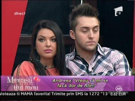 Andreea este dezamagita de modul in care decurge relatia dintre ea si Alin