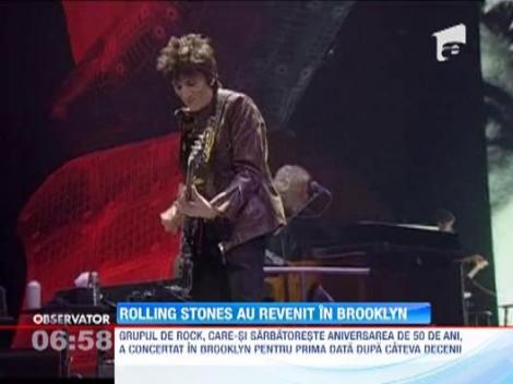 Trupa Rolling Stones a sustinut, dupa aproape 50 de ani, un concert in Brooklyn