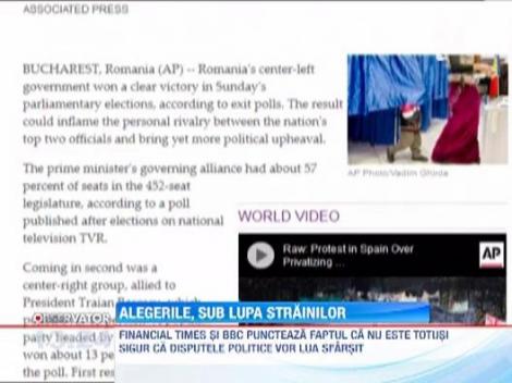 Reactii EXTERNE dupa alegerile parlamentare. Cum comenteaza BBC si Associated Press