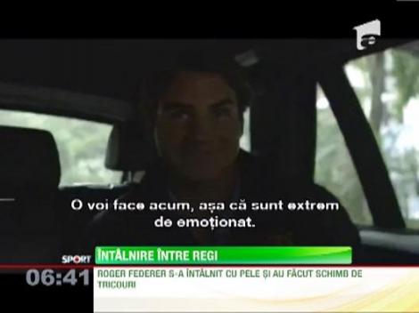 Roger Federer, in vizita la regele fotbalului mondial