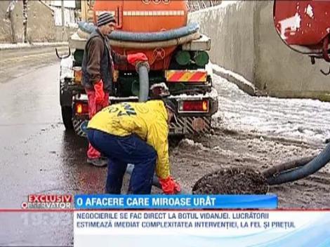 Afacerea vidanja, profitabila la marginea Bucurestiului