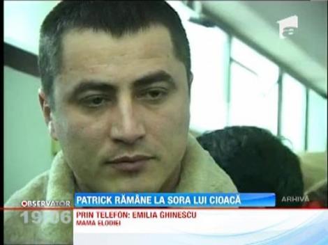UPDATE! Patrick, fiul Elodiei, va locui la sora lui Cristian Cioaca