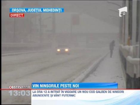 Cod galben de ninsori si viscol! Ministerul Transporturilor a convocat comandamentul de iarna