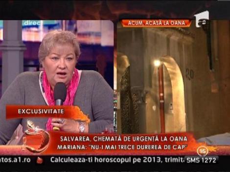 Mariana Zavoranu: "Nu-i mai trece durerea de cap"