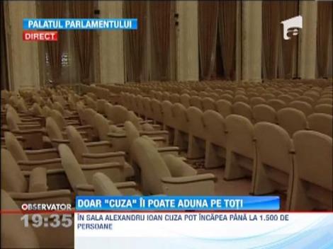 Parlamentarii au gasit o solutie la problema lipsei scaunelor din sala de sedinte