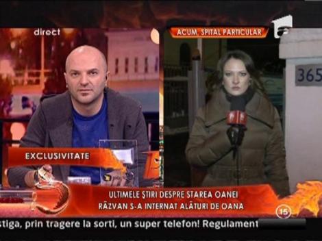 Razvan s-a internat alaturi de Oana in spital