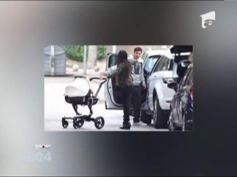 Leo Messi si-a scos fiul la plimbare