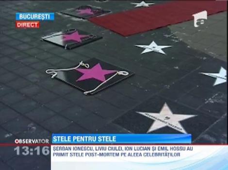 Serban Ionescu, Liviu Ciulei, Ion Lucian si Emil Hossu au primit cate o stea pe Aleea Celebritatilor