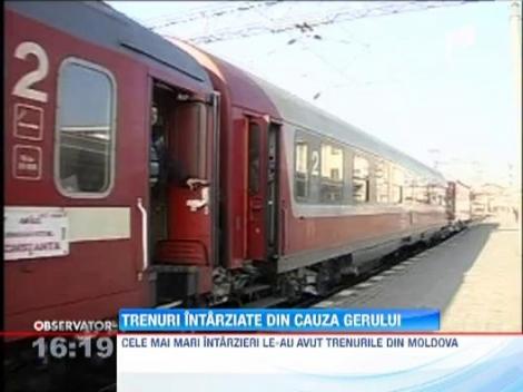 Trenurile plecate din Moldova au avut intarzieri de pana la 200 de minute