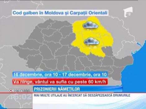  Judetul Botosani, paralizat de viscol si ninsoare!