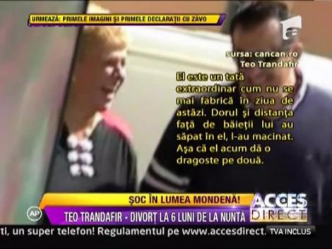 Teo Trandafir divorteaza la sase luni de la nunta!