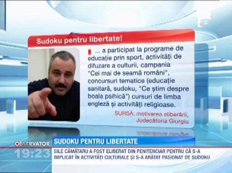 Sudoku si activitatile religioase l-au scos pe Sile Camataru din inchisoare