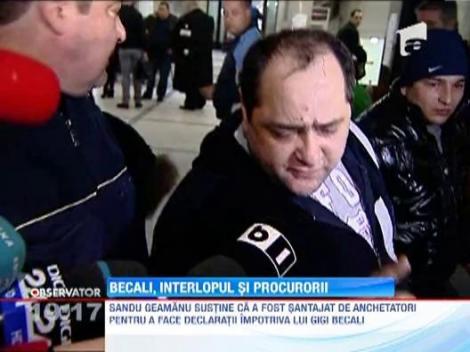 Sandu Geamanu sustine ca a fost santajat de anchetatori pentru a face declaratii impotriva lui Gigi Becali