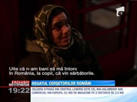 EXCLUSIV! Zeci de cersetori romani au invadat faimoasele zone comerciale din Londra