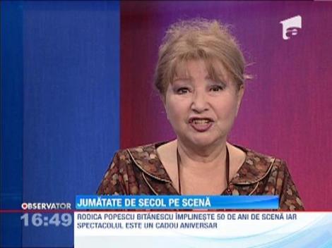 Rodica Popescu Bitanescu, 50 de ani pe scena! Spectacol aniversar la Sala Palatului