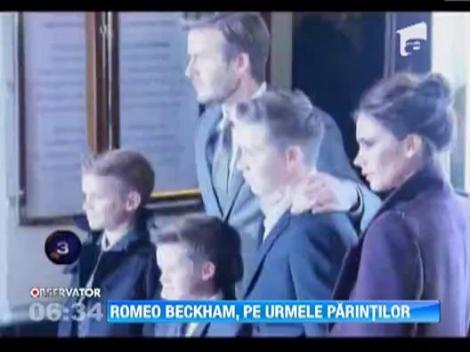 Al doilea copil al sotilor Beckham, Romeo, protagonistul unei reclame