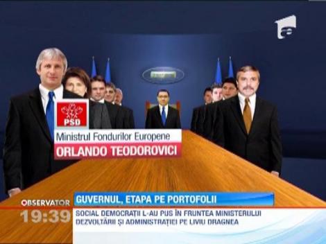 Guvernul, etapa pe portofolii