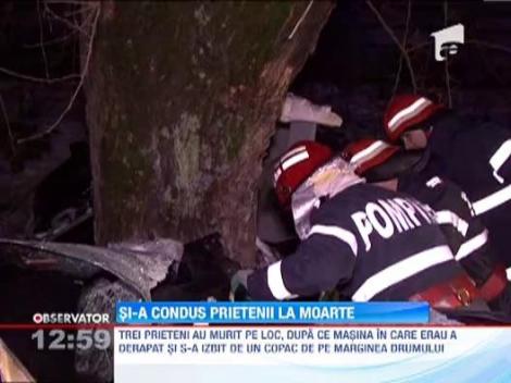 3 tineri au murit pe loc intr-un accident auto pe un drum din Timis