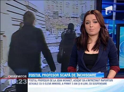 Fostul profesor de la Jean Monnet, condamnat la trei ani si sase luni cu suspendare