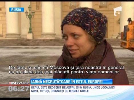 Iarna necrutatoare in estul Europei! Temperaturi de minus 45 de grade in Rusia