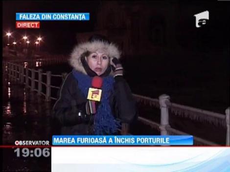 Furtuna s-a dezlantuit pe Marea Neagra! Toate porturile au fost inchise