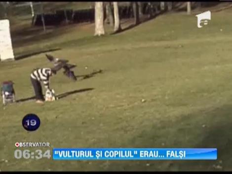 Imaginile in care un vultur incearca sa rapeasca un copil, un trucaj realizat de 4 studenti