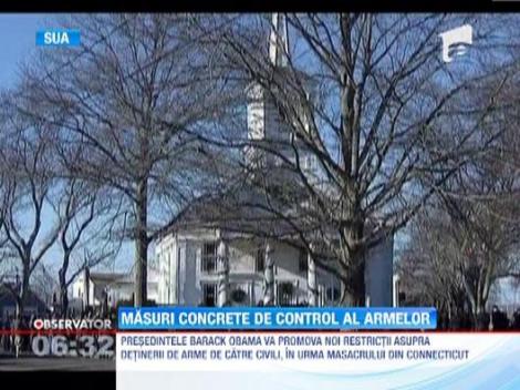 Barack Obama ia masuri concrete de control al armelor