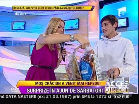 Mos Craciun a venit mai repede pentru o familie saraca din Bucuresti