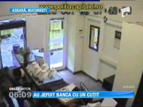 Doi indivizi au jefuit o banca din Bucuresti