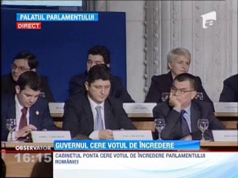 Cabinetul Ponta cere votul de incredere al Parlamentului Romaniei