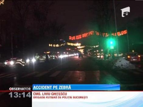 Un barbat a fost lovit pe zebra pe Soseaua Kiseleff