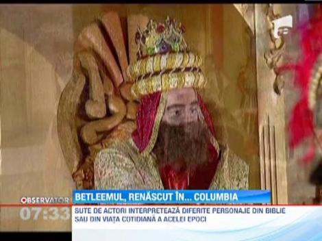 Bethleem, reconstituit in Columbia. Cateva sute de actori ii invita pe vizitatori sa intre in atmosfera israelului antic