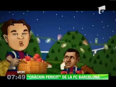 "Craciun fericit" de la FC Barcelona, intr-un mod deosebit