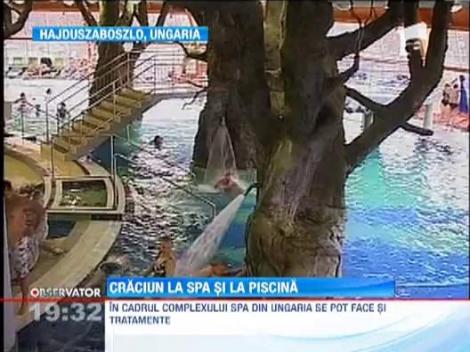 Foarte multi romani isi petrec sarbatorile la piscina sau la SPA