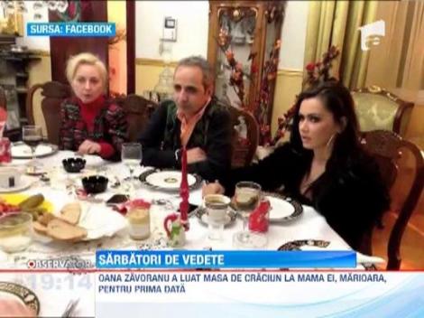 Cum au sarbatorit vedetele de Craciun: Oana Zavoranu, la masa cu mama ei