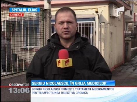 Sergiu Nicolaescu, tratat medicamentos pentru o afectiune digestiva cronica